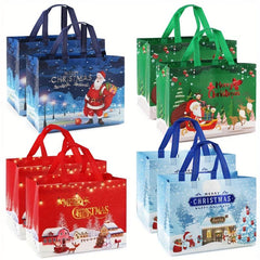8pcs Christmas Gift Bags Non Woven Christmas Bags