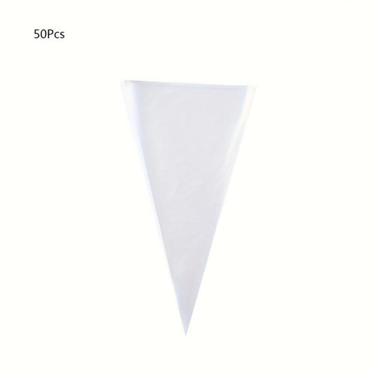 Clear Plastic Bags With Little Assorted Ties - Set of 200