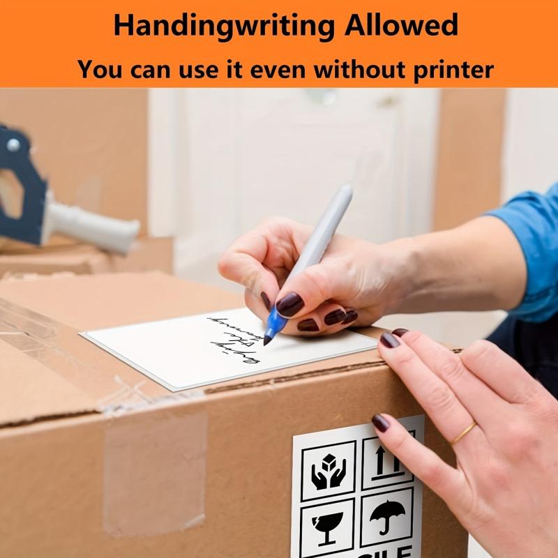 500pcs 10x15 Fan Fold Direct Thermal Label Waterproof Printer Paper