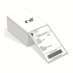 500pcs 10x15 Fan Fold Direct Thermal Label Waterproof Printer Paper
