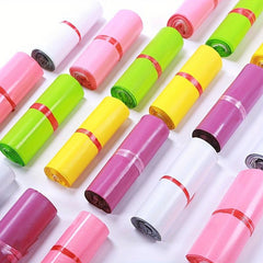 50pcs Waterproof Multicolor Courier Bags Thicker PE Material