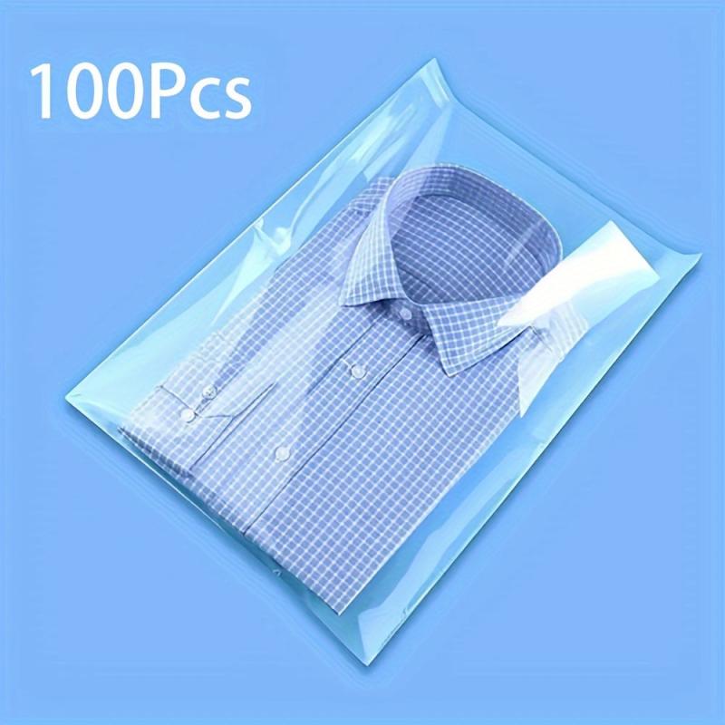 100pcs Large Self Sealing Cellophane Bags Clear Plastic Packing Bag