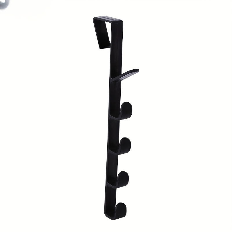 1pc Punch 5 Hook Hanger Over The Door Rack Hook Coat Hat Bag Hanging Storage Hoo