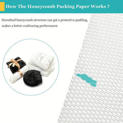 10m Honeycomb Packaging Paper Roll for Mobile Transportation and Gift Packaging