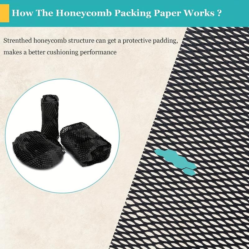 10m Honeycomb Packaging Paper Roll for Mobile Transportation and Gift Packaging