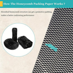 10m Honeycomb Packaging Paper Roll for Mobile Transportation and Gift Packaging
