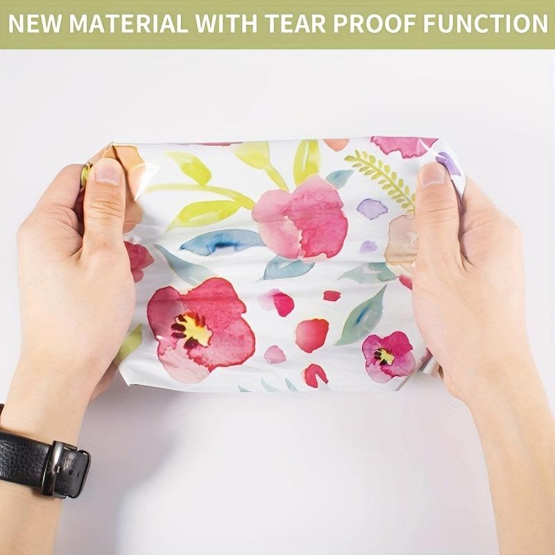 25 50pcs Christmas Flower Patterns Waterproof Packaging
