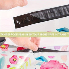 25 50pcs Christmas Flower Patterns Waterproof Packaging