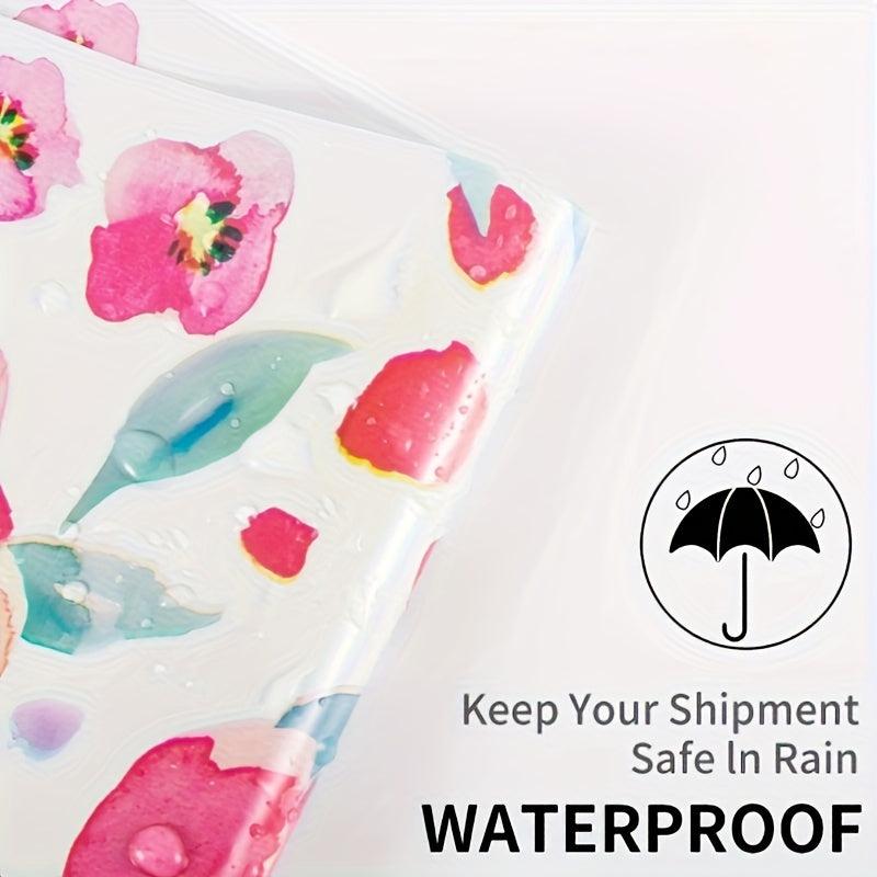 25 50pcs Christmas Flower Patterns Waterproof Packaging