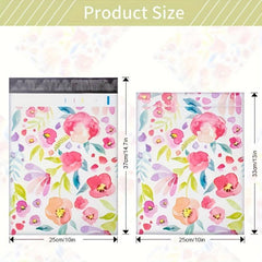 25 50pcs Christmas Flower Patterns Waterproof Packaging
