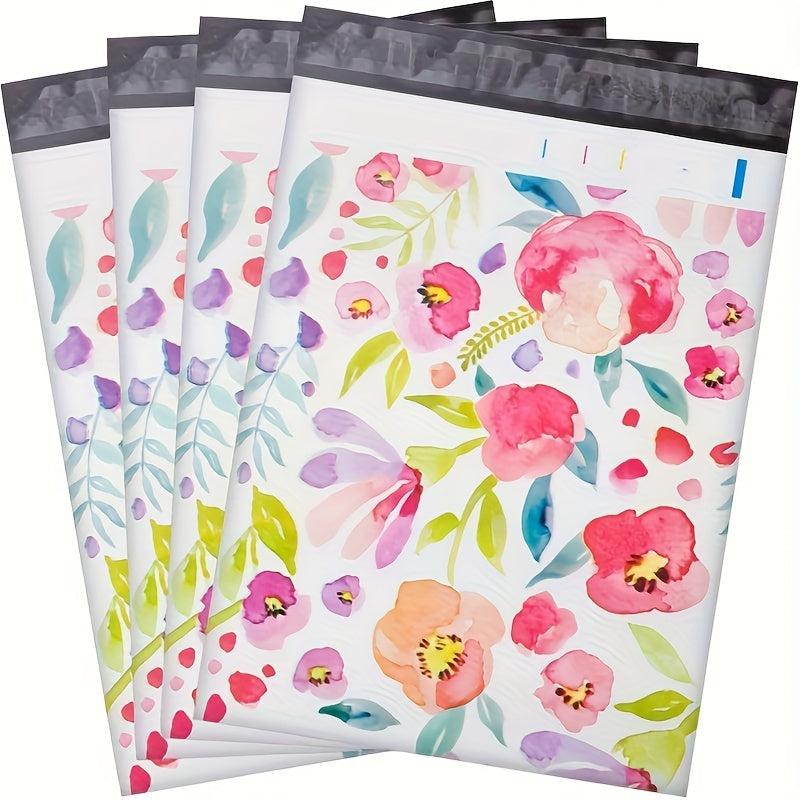 25 50pcs Christmas Flower Patterns Waterproof Packaging