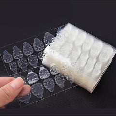240pcs Adhesive Glue Tape for Press on Nail Tips Double Side Film False Nails