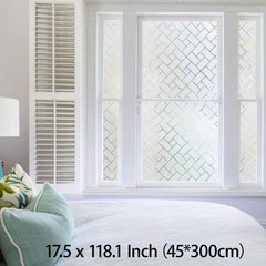 Frosted Privacy Window Film Heat Control UV Blocking for Home Office