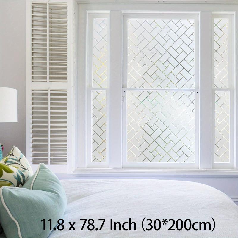 Frosted Privacy Window Film Heat Control UV Blocking for Home Office