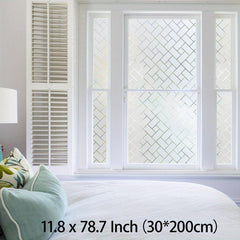 Frosted Privacy Window Film Heat Control UV Blocking for Home Office