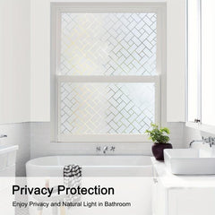 Frosted Privacy Window Film Heat Control UV Blocking for Home Office