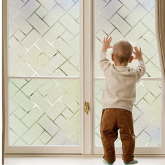 Frosted Privacy Window Film Heat Control UV Blocking for Home Office