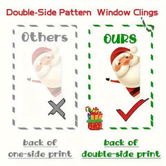 80pcs Christmas Snowflake Window Sticker Glass Christmas Sticker Decoration
