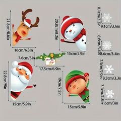 80pcs Christmas Snowflake Window Sticker Glass Christmas Sticker Decoration