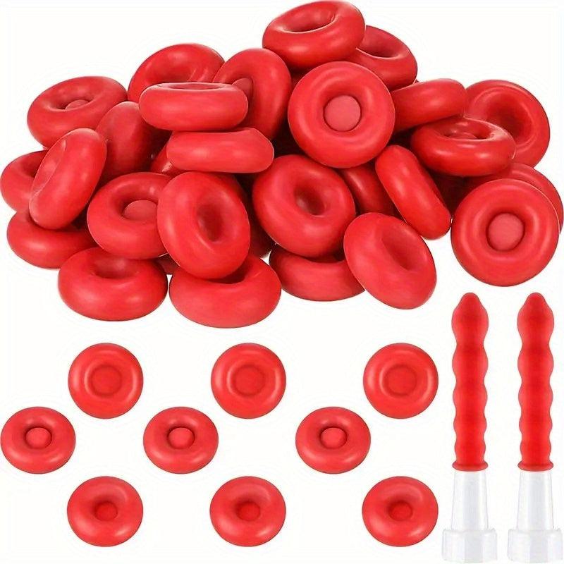 30pcs Caulk Saver Cap Caulking Tube Covers Red