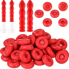 30pcs Caulk Saver Cap Caulking Tube Covers Red