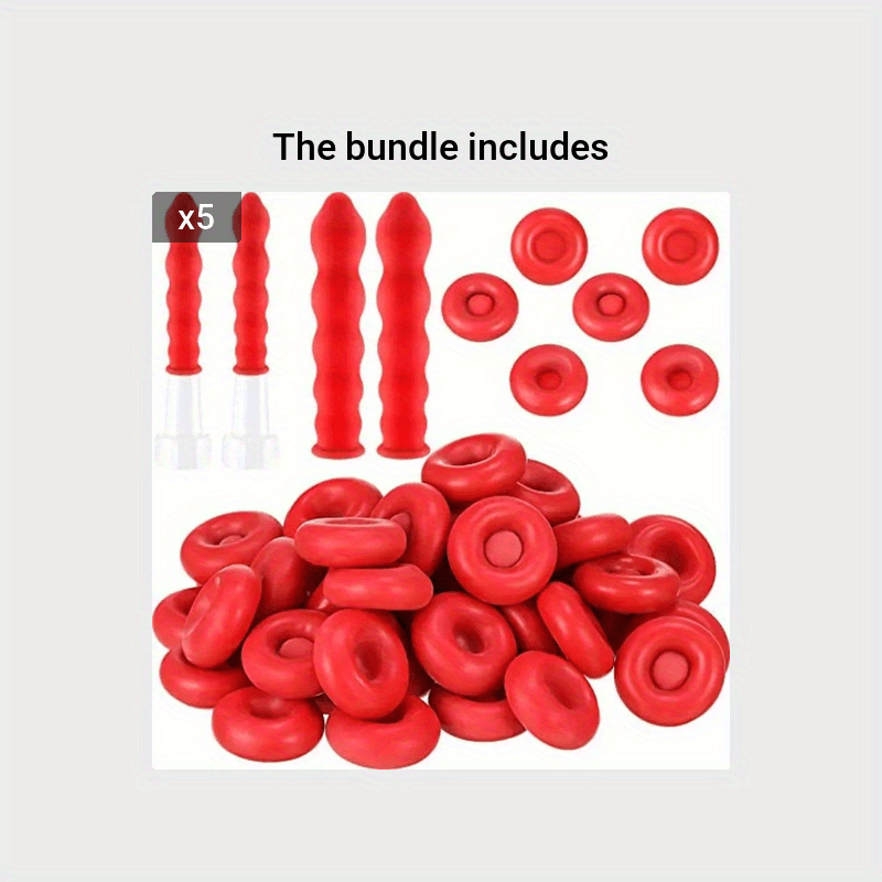 30pcs Caulk Saver Cap Caulking Tube Covers Red