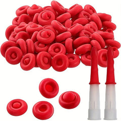 30pcs Caulk Saver Cap Caulking Tube Covers Red