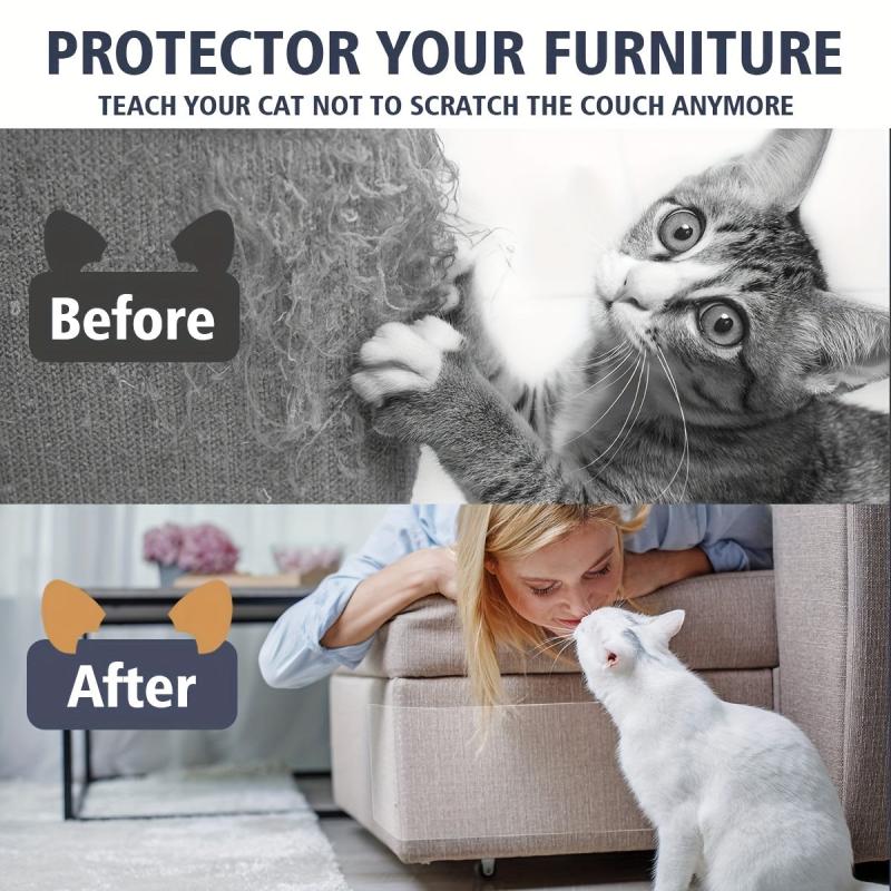 Cat Scratch Furniture Protector Prevents Claw Damage to Couch