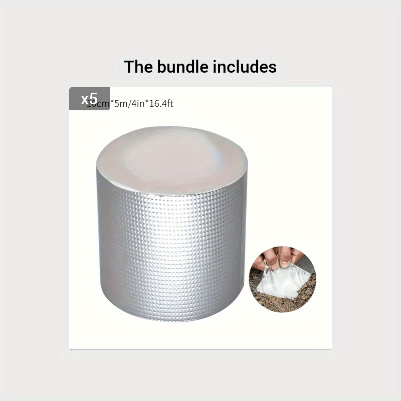 Weather Resistant Butyl Rubber Tape Seal Aluminum Foil Repair