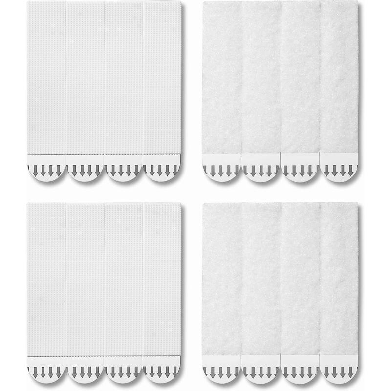 12 Pair 24 Strips Large Picture Hanging Strips Heavy Duty Removable Hook And Loo