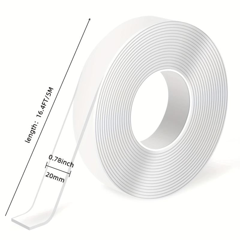 28FT Heavy Duty Double Sided Tape Strong Transparent for Posters Carpets
