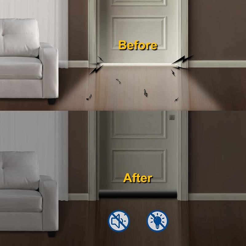 Adjustable Door Draft Stopper Twin Door Draft Noise Blocker 92-96 Cm