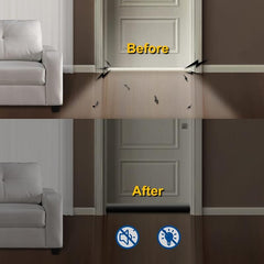 Adjustable Door Draft Stopper Twin Door Draft Noise Blocker 92-96 Cm