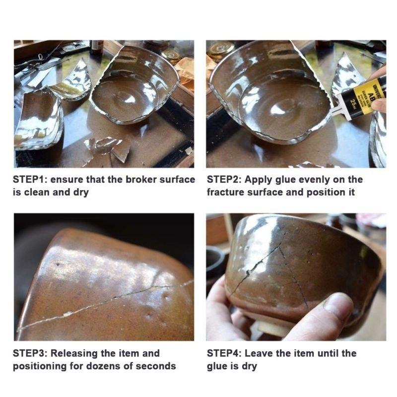 25ML Universal AB Glue Epoxy Resin Strong Adhesive Repair Metal Ceramics Plastic