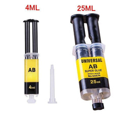 25ML Universal AB Glue Epoxy Resin Strong Adhesive Repair Metal Ceramics Plastic