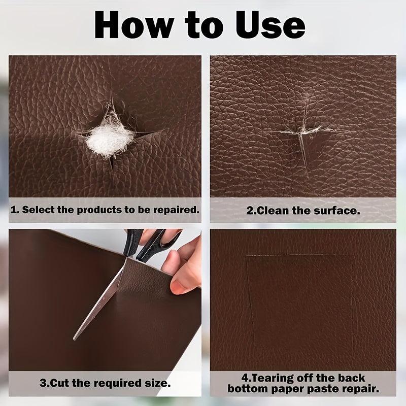 Self Adhesive Leather Repair Tape Patch for Sofas Car Seats Couches