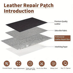 Self Adhesive Leather Repair Tape Patch for Sofas Car Seats Couches
