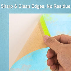 Masking Paper For Painting 15 24m Roll with Tape and Adhesive