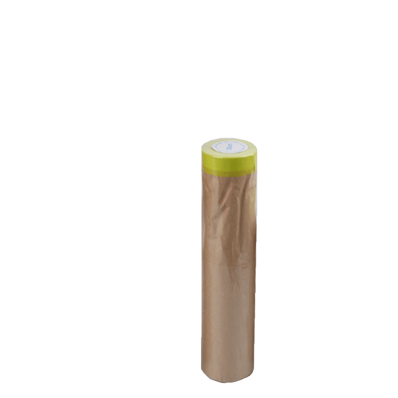 Masking Paper For Painting 15 24m Roll with Tape and Adhesive