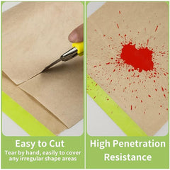 Masking Paper For Painting 15 24m Roll with Tape and Adhesive