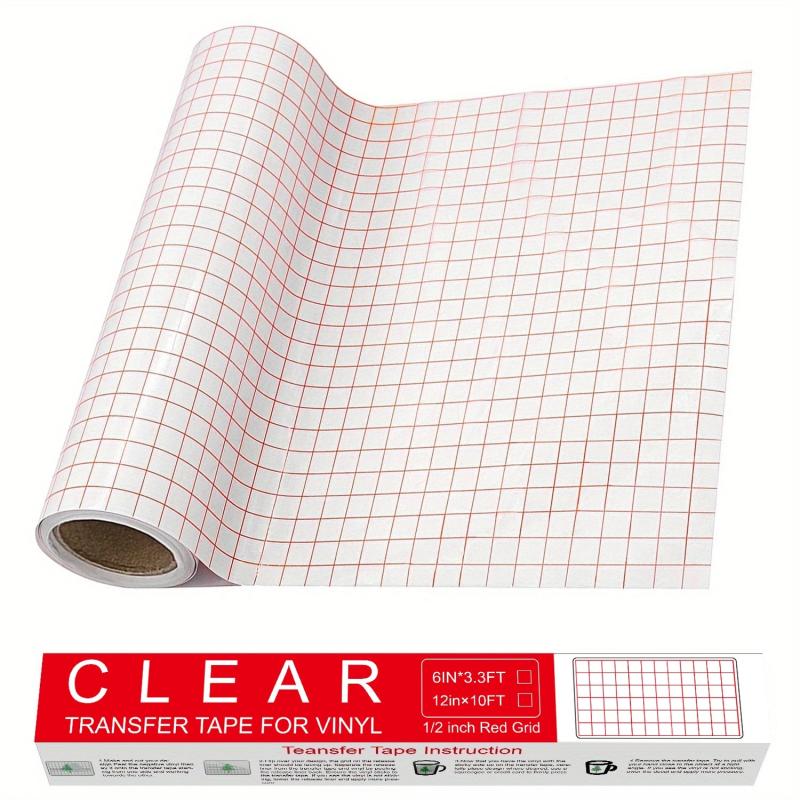 Clear Vinyl Transfer Paper Tape Roll 30 48 X 304 W Alignment Grid