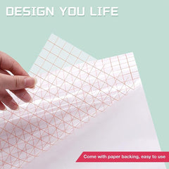 Clear Vinyl Transfer Paper Tape Roll 30 48 X 304 W Alignment Grid