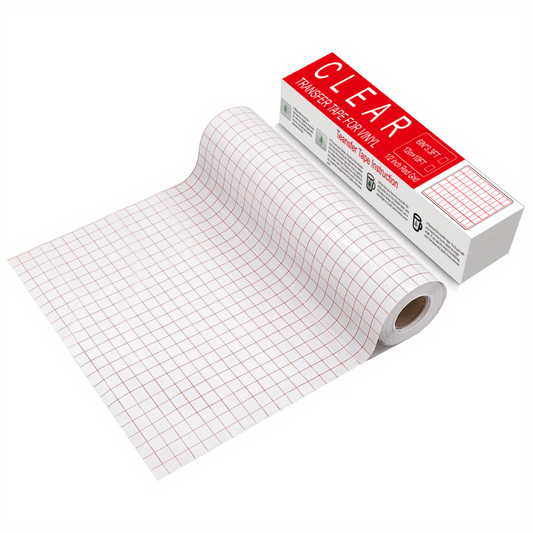 Clear Vinyl Transfer Paper Tape Roll 30 48 X 304 W Alignment Grid