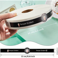 500 Tamper Evident Seals For Drink Lids Food Stickers Sealed Labels