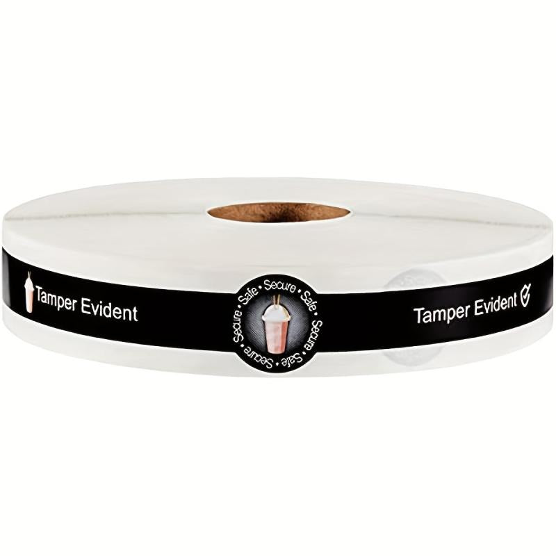 500 Tamper Evident Seals For Drink Lids Food Stickers Sealed Labels