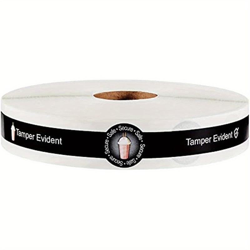 500 Tamper Evident Seals For Drink Lids Food Stickers Sealed Labels