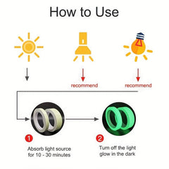Glow In The Dark Tape Rechargeable Fluorescent Luminous Tape