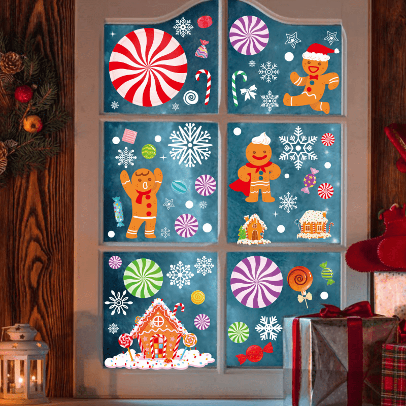 Christmas Gingerbread Man Window Stickers