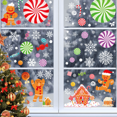 Christmas Gingerbread Man Window Stickers