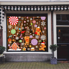Christmas Gingerbread Man Window Stickers
